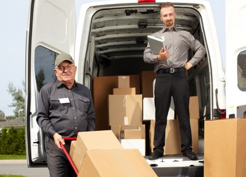 Removal team preparing a home move in Chiswick