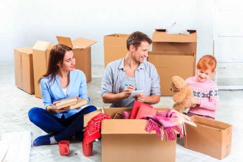 Removal team planning a house move in Chiswick