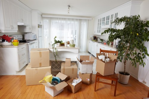 Low-carbon van used for eco-friendly removals in Chiswick