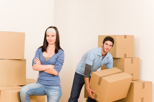 Professional moving service with boxes and furniture for Chiswick customers