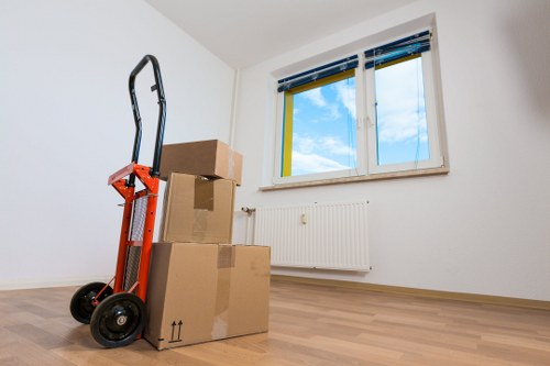 Van loading for a home move near Chiswick High Road